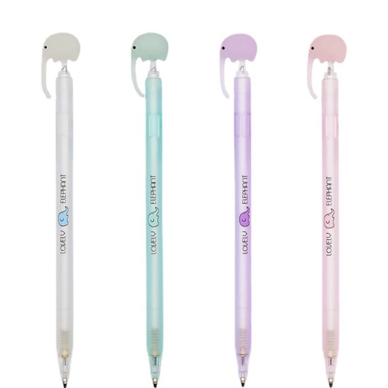 ZIJING 15pcs Cartoon School Kids Kawaii Korean Mechanical Pencil with Lead Refill Jelly Eraser set - Image 5